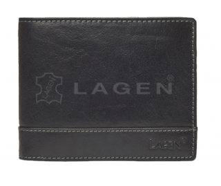 Kožená pánská peněženka Lagen - černá