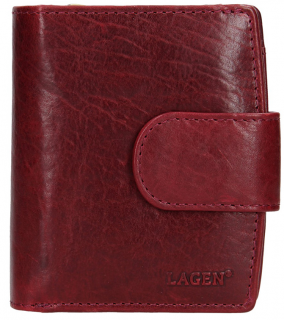 Kožená peněženka Lagen - vínová matná