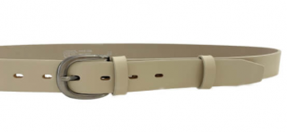 Kožený dámský opasek Penny Belts 90 cm - béžový Velikost: 100