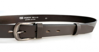 Kožený dámský opasek Penny Belts 90 cm - šedý Velikost: 90