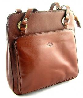 Kožený kabelko-batůžek Katana - hnědý