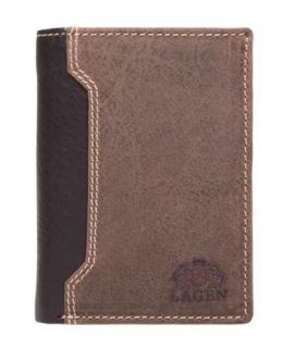 Luxusní kožená peněženka značky Lagen - tmavě hnědá