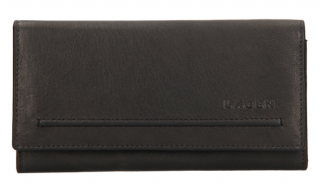 Měkká kožená dámská peněženka Lagen - černá