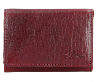 Menší kožená peněženka Lagen - vínová