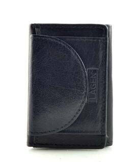 Mini kožená peněženka Lagen - černá