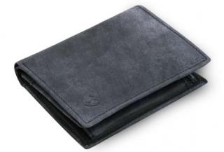 Modrá kožená peněženka Arwel - jeans