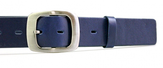 Modrý kožený dámský opasek 90 cm - Penny Belts