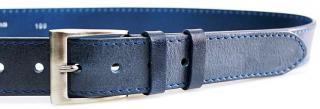 Modrý kožený opasek 110 cm - Penny Belts