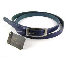 Modrý úzký dámský opasek 100 cm - Penny Belts