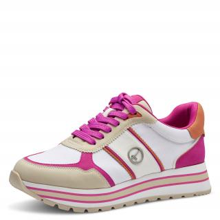 Nadčasové tenisky Tamaris - fuxia Velikost: 39