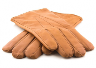Pánské kožené rukavice Bohemia Gloves - koňakové Velikost: 9,5