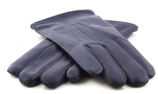 Pánské kožené rukavice Bohemia Gloves - modré Velikost: 8