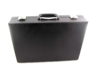 Pánský koženkový kufr - černý