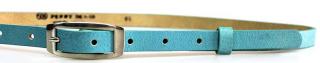 Světle modrý úzký dámský opasek 100 cm - Penny Belts