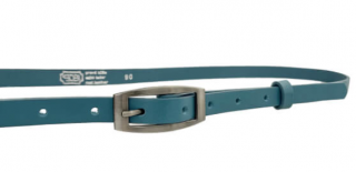 Světle modrý úzký dámský opasek 90cm - Penny Belts Velikost: 90