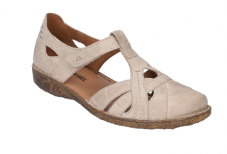 Uzavřené kožené dámské sandály Josef Seibel béžové Velikost: 41
