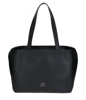 Velká shopper ELEGA na rameno Casual černá/sříbro