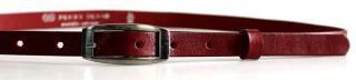 Vínový úzký dámský opasek 90 cm - Penny Belts