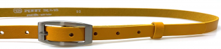 Žlutý úzký dámský opasek 90 cm - Penny Belts