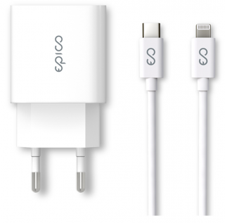 Epico nabíjecí adaptér 20W + Lighting kabel (USB-C)  EPICO 9915101100106