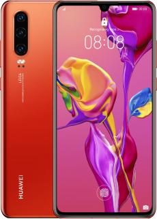 Huawei P30 6GB/128GB Dual SIM Amber Sunrise  PŘEDVÁDĚCÍ TELEFON | STAV A