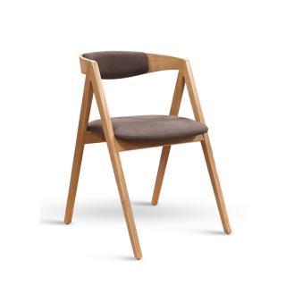 Jídelní čalouněná dubová židle -CHIC/LARS 99