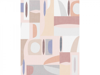 Moderní minimalistická tapeta GEOMETRIE barevná Varianta: část A (212 cm)