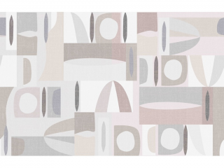 Moderní minimalistická tapeta GEOMETRIE béžová Varianta: A + B (424 cm)
