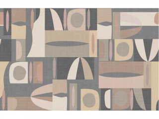 Moderní minimalistická tapeta GEOMETRIE šedá Varianta: A + B (424 cm)