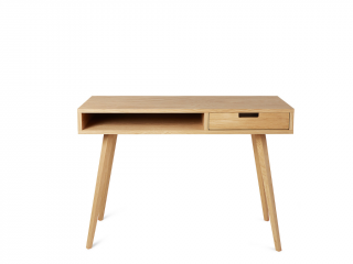 Skandinávský psací stůl ze dřeva se zásuvkou LEA 110 cm přírodní Kvalita dřeva: 1. Dubový masiv třídy A, Strana: Vpravo