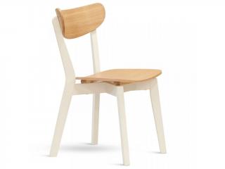 Židle NICO bílá - buk, dubová překližka