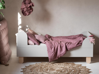 Dětská jednolůžková postel se dvěma čely BASIC Zvolte barvu: Kašmírová, Zvolte rozměr: 80x160 cm