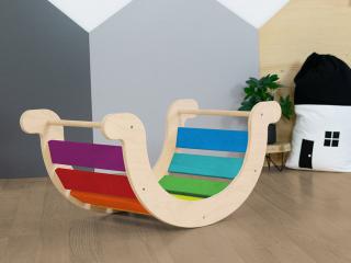Dětská Montessori balanční houpačka YUPEE Zvolte barvu: Barevná duha