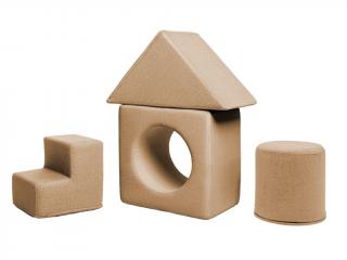 Dětská pěnová sestava PLAYSET Zvolte barvu: Hnědá