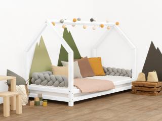 Dětská postel domeček FUNNY Zvolte barvu: Bílá, Zvolte rozměr: 80 x 200 cm