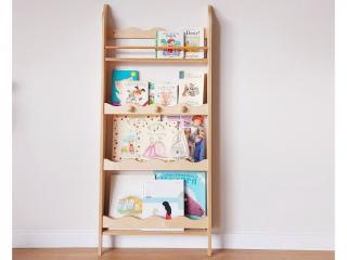 Dětský Montessori regál na knihy a hračky Zvolte barvu: Nelakovaná