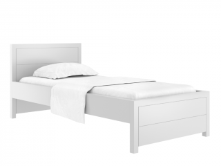 Dřevěná jednolůžková postel SIMONE 90x200 cm do dětského pokoje Zvolte barvu: Bílá