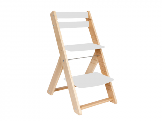 Dřevěná rostoucí židle pro děti VENDY přírodní Zvolte barvu: Bílá