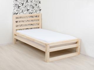 Jednolůžková postel DELUXE Zvolte barvu: Transparentní vosková lazura matná, Zvolte rozměr: 80 x 200 cm