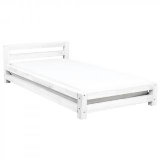 Jednolůžková postel MODERN 120x180 - Bílá