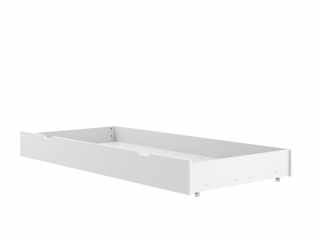 Malý úložný šuplík pod postel SIMONE na kolečkách Zvolte barvu: Bílá