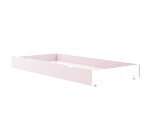 Přistýlkový šuplík pod postel SIMONE 90x190 cm na kolečkách Zvolte barvu: Růžová