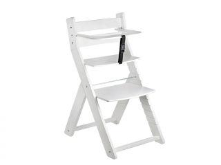 Rostoucí jídelní židlička i pro miminka LUCA bílá Zvolte barvu: Bílá