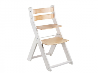Rostoucí židle pro školáky SANDY bílá Zvolte barvu: Transparentní lak