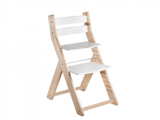 Rostoucí židle pro školáky SANDY přírodní Zvolte barvu: Bílá