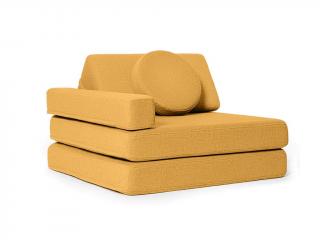 Rozkládací pěnové křeslo ARMCHAIR Zvolte barvu: Hořčicová