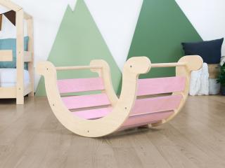 Růžová dětská Montessori balanční houpačka YUPEE