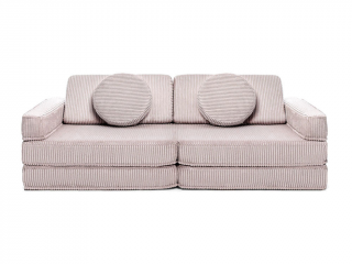 Velký multifunkční skládací bunkr z manšestru SOFA Zvolte barvu: Světle růžová
