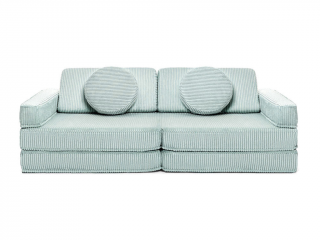 Velký multifunkční skládací bunkr z manšestru SOFA Zvolte barvu: Světle zelená