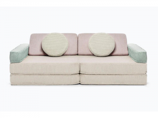 Velký multifunkční skládací bunkr z manšestru SOFA Zvolte barvu: Vícebarevná
